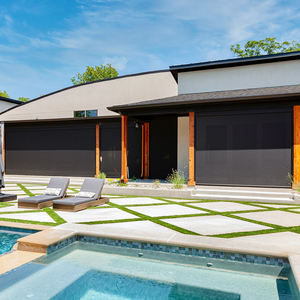 Cortina Exterior Eléctrica a Medida, Cortavientos y Opaca, con Material de Poliéster <span class=keywords><strong>para</strong></span> Hoteles y Oficinas, OEM Disponible - Product Image 3