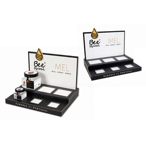 Custom Designed Portable Foldable Cardboard Food Counter Display Unit Eco-Friendly Corrugated Table Top Display <b>Box</b> for Honey - Product Image 6