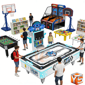 ZDYS Factory Direct machine de jeu d'arcade à monnayeur, table magique à air, jeu de loterie, type hockey sur glace avec de nombreuses balles, fabriquée en Chine - Product Image 3