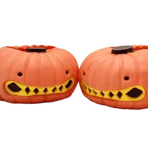 Boîte à mouchoirs Citrouille Grimace d'Halloween, joli porte-serviettes de bureau pour salon, chambre, bureau, décoration de fête à domicile, ornement - Product Image 3