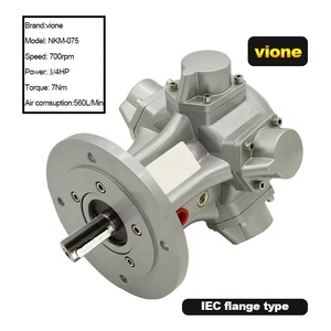 Motor Neumático de Aleación de Aluminio de 3/4 HP (0.5 HP) con Brida, Motor de Aire Industrial Personalizable OEM, Modelo <span class=keywords><strong>NKM</strong></span> - Product Image 3