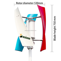 Bonnes ventes Entrepôt Pologne Turbine éolienne verticale 12V 48V 96V 24V de 1 kW à 10 kW, Éolienne 400W 600W 3 kW Prix