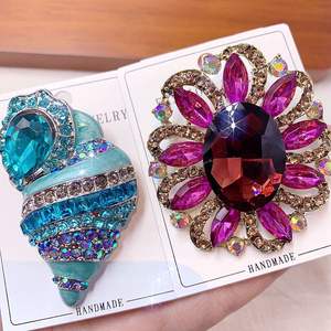 Broches en cristal de style mixte, papillon, fleur, mode, en vrac, pas cher, Dazgirl Red Lots - Product Image 6