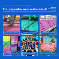 Meilleure Vente Nouveauté Été Tapis de Mahjong Moderne en EVA Flottant Imperméable Pliable pour Jeu de Société et Divertissement en Bord de Piscine