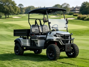 Carrito de Golf Eléctrico de 2 Plazas con Caja de Carga, Motor de CA de 60V 3.5kW, Vehículo Utilitario Todoterreno para Transporte en Granjas y Parques - Product Image 2