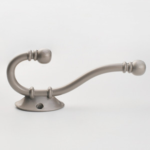 Crochets doubles en alliage de zinc massif, finition bronze antique, chrome noir, nickel argenté poli, quincaillerie pour le commerce de détail - Product Image 4