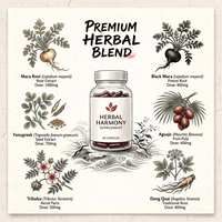 Bonbons Gommeux Personnalisés OEM Maca Root Plus : Complexe de Maca Noire, Extrait d'Aguaje et Tribulus pour le Soutien de l'Abondance des Fesses – Végétalien et à Base de Plantes