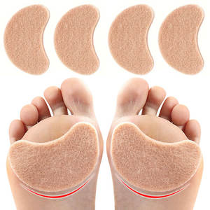 Женские противоскользящие подушечки для средней части стопы, компрессионные, устойчивые к сдавливанию, комфортные вставки для передней части стопы, войлочные стельки для обуви на высоком каблуке - Product Image 1
