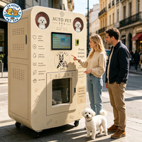 Station de lavage pour chiens en libre-service 24h/24 et 7j/7 pour centres commerciaux, avec écran tactile
