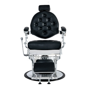 Sillón de Barbería Hidráulico de Lujo para Hombre, Silla de Peluquería Reclinable y Elevable, Mueble de Salón Resistente para Peluquería - Product Image 3