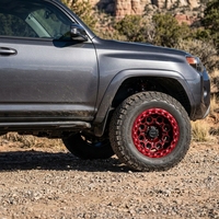 Rines Todoterreno Forjados Junman de 17-20 Pulgadas con Beadlock Rojo y Negro 6x135/139 7 Rines de Aleación OR021 para Camioneta SUV Wrangler para F150