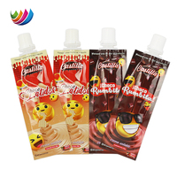 Pochettes personnalisées en aluminium de 100 ml et 200 ml avec bec verseur pour jus et gelée, sacs réutilisables pour boissons, pochettes personnalisées pour boissons énergisantes avec bec verseur