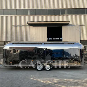 Chariot de vente ambulant en acier inoxydable, prix d'usine, remorque de camion de cuisine mobile à vendre – Meilleures ventes UE - Product Image 2