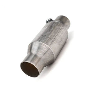 Convertisseur catalytique universel haute performance 400 <span class=keywords><strong>cpsi</strong></span> 2,5 pouces, substrat métallique poli miroir, Power Boost +15HP pour voiture tuning - Product Image 4