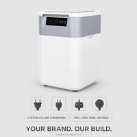 Machine à Compostage Électrique en Acier Inoxydable de 5 kg de Capacité Quotidienne pour la Maison et les Petits Restaurants, Processeur de Déchets Alimentaires Inodore