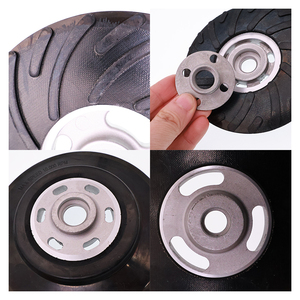 حامل قرص ألياف مطاطي أسود سريع التغيير لأدوات الصنفرة والتلميع وإزالة الصدأ - Product Image 2