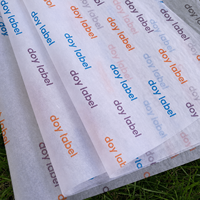 Papier d'emballage Logo imprimé personnalisé, 50 pièces, pour cadeau, sac à chaussures, de fruits, vêtements, vin Shopping, emballage