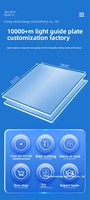 Plaque acrylique transparente (PS) sur mesure pour réfrigérateur, découpe laser A4, usinage CNC, vente en gros, épaisseur 0,5-300 mm, Gaoliangguang
