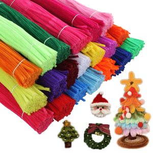 Al por mayor, de alta calidad, limpiapipas de chenilla de 8 mm de grosor, alambre afelpado para manualidades, ramos de flores y figuras de animales - Product Image 1