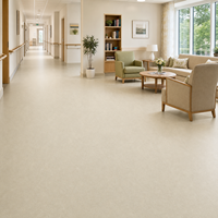 Krankenhausgeeigneter Homogener Vinyl-Bodenbelag in Rollenform, Wasserdichter PVC-Bodenbelag für Kliniken, Schulen und Büros