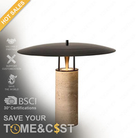 TOGETHER lampe de table LED moderne nordique Flexible pour salon chambre hôtel lecture éclairage marbre corps principal abat-jour en métal