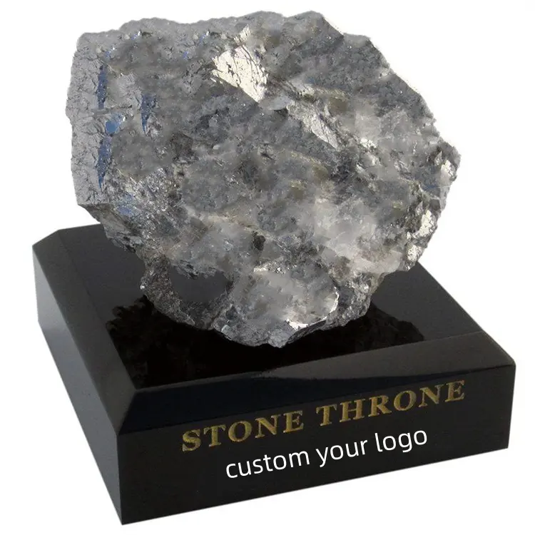 Lucite Amethyst Geode dudukan batu mineral Display pemegang akrilik Riser berdiri kristal miring batu akrilik tampilan berdiri