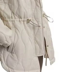 Chaqueta acolchada colorida personalizada y bien diseñada para mujer, <span class=keywords><strong>ropa</strong></span> cálida de invierno, chaquetas largas ajustadas para mujer - Product Image 6