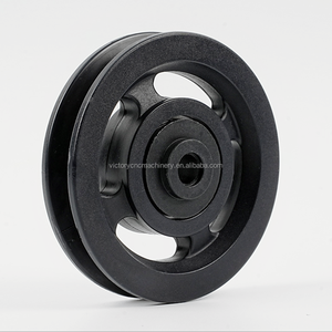 P6 100 מ "מ נושא אוניברסלי גלגל גלגל פלסטיק גלגול גלגלת חלקים ציוד כושר תלוי ציוד כוח אימון גלגל - Product Image 6