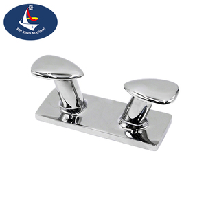 Abrazadera de bolardo Hoen doble resistente de acero inoxidable 316 para abrazadera de cuerda de amarre de remolque de barco marino - Product Image 2