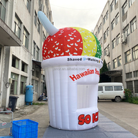 Kiosque de crème glacée gonflable pour la publicité extérieure, stands, stands avec logo personnalisé