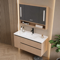 Meuble de salle de bain compact, meuble de rangement pour lavabo, étagère de rangement pour salle de bain