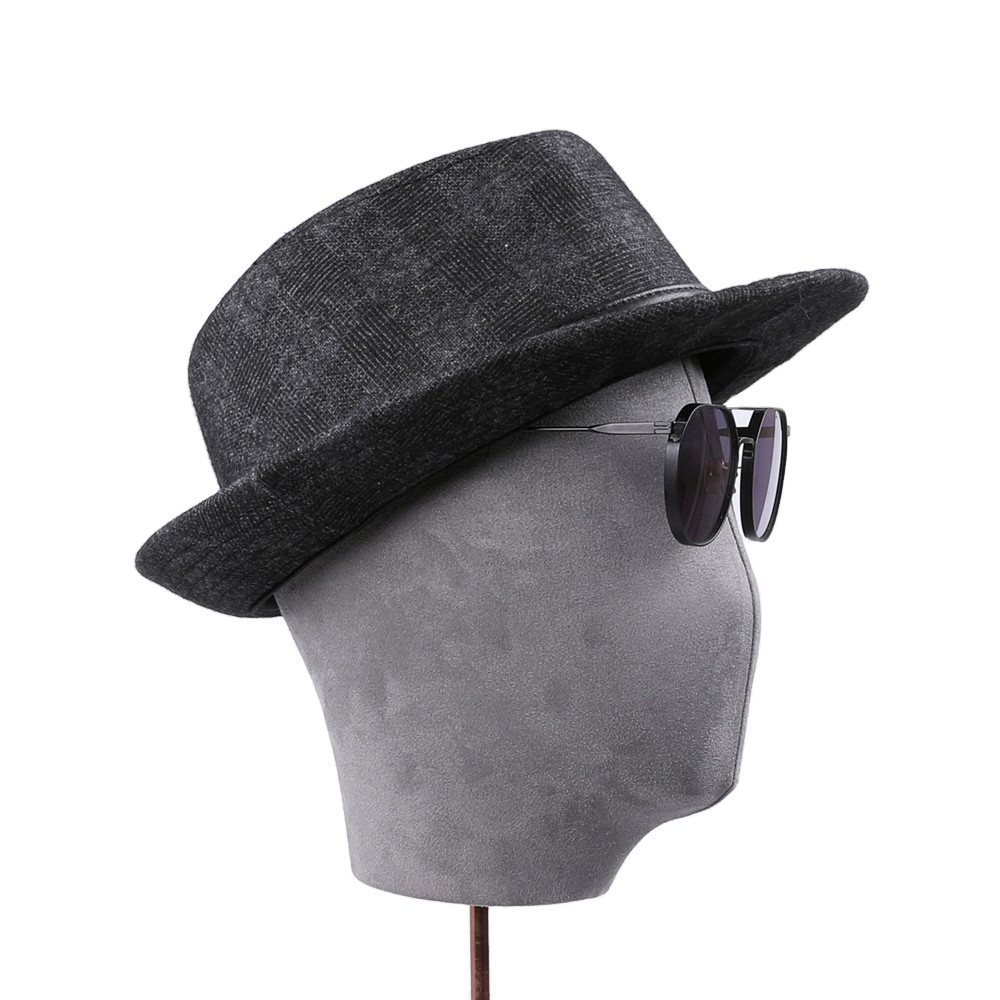 2021 High quality men stetson fedora hat Woolen Cloth Trilby Crown felt hats for Autumn Winter Vintage Formal hat