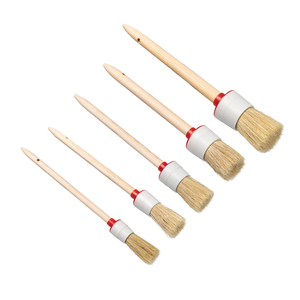 Ensemble de brosses de beauté Brosses de <span class=keywords><strong>d</strong></span>étail de voiture Se Premium Natural Boar Hair <span class=keywords><strong>Auto</strong></span> Cleaning Washing Interior or Exterior - Product Image 1