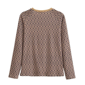 MYST & ZA femmes 2025 printemps nouveau <span class=keywords><strong>Simple</strong></span> col rond manches longues léger serré <span class=keywords><strong>T</strong></span>-<span class=keywords><strong>shirt</strong></span> + pantalon ensemble 4388024 - Product Image 6