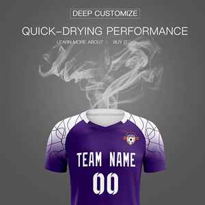 ชุดฝึกซ้อมฟุตบอลคลาสสิกสีม่วงแบบกำหนดเองสำหรับผู้ใหญ่/เด็ก - Product Image 5