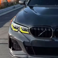 Pièces automobiles SJC, DRL de style CSL modifiées pour BMW G20 Série 3 M3 CSL, module de phare DRL jaune amélioré (2019 - 2022 LASER)