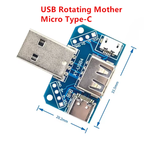 Placa Adaptadora USB XY-USB4 con Conector Macho USB a Micro USB Tipo C Hembra 2.54-4P para Pruebas de Transferencia - Product Image 5