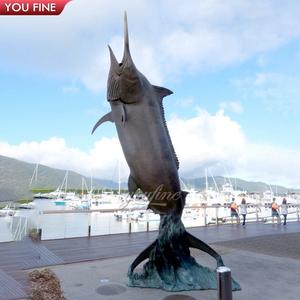 屋外の大きなストリートプールブロンズ魚の彫刻 - Product Image 5