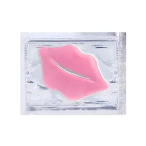 Private Label Biologische Collageen Hydrogel Vel Slapen Hydraterende Jelly Roze Lip Masker