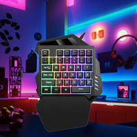 Clavier de jeu haute performance à une main, 35 touches, rétroéclairage RVB, clavier ergonomique à une seule main, contrôleur de jeu filaire mini, OEM