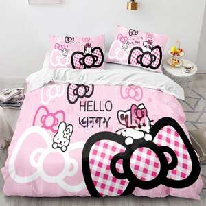 थोक कस्टम कार्टून एनीमे सभी आकार होटल आधुनिक बच्चे 3 पीसी किंग रानी बिस्तर कवर बिस्तर सेट संग्रह - Product Image 5