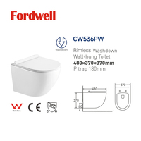 Nouvelle toilette murale en céramique à chasse d'eau multiple avec réservoir encastré, ensemble de toilettes simple