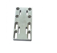Placa de Montaje Adaptadora de Aleación de Aluminio Personalizada para Mecanizado CNC OEM - Placa Base Ranurada para Equipos de Automatización Según Diseño