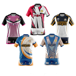 カスタムラグビーリーグジャージセット昇華ラグビージャージフルセット（メンズ用）カスタムクラブユニオンラグビージャージショーツ - Product Image 1