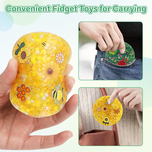Silicone Picking Pad with Tweezer Hair Pulling <b>Fidget</b> Toys for Adults Stress Relief Anxiety Calm and Focus with Anxiety ADHD - Product Image 3