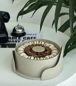 Cao Cấp Màu Đen Sô Cô La Bóng Hộp PU Da Thông Tư Giáng Sinh Kẹo Macaron Sô Cô La Thanh Bao Bì Hộp Với Cửa Sổ Rõ Ràng - Product Image 3