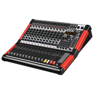 BMG 12 channel USB Blueteeth MP3 sound mixer audio mixing console with 48V phantom power for stage performance and live show