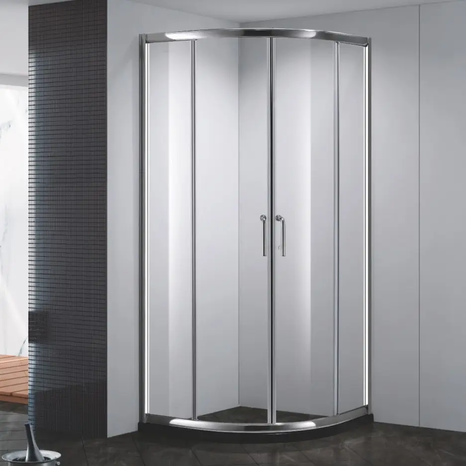 Ningjie a pintu Pancuran geser aluminium portabel, kandang shower kamar mandi kabin mandi