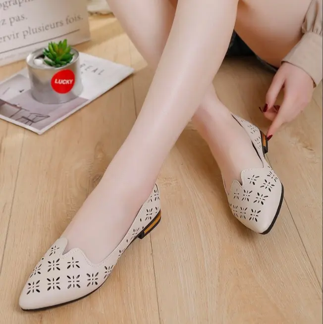 2022 Spring Fashion Trend Color Office Flat Casual Women's Shoes Flat Shoes Sandals For Women And Ladies