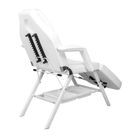 SW Mobilier de salon facial blanc multifonction chinois Lit à cils inclinable réglable avec chaises de rangement pour table de massage